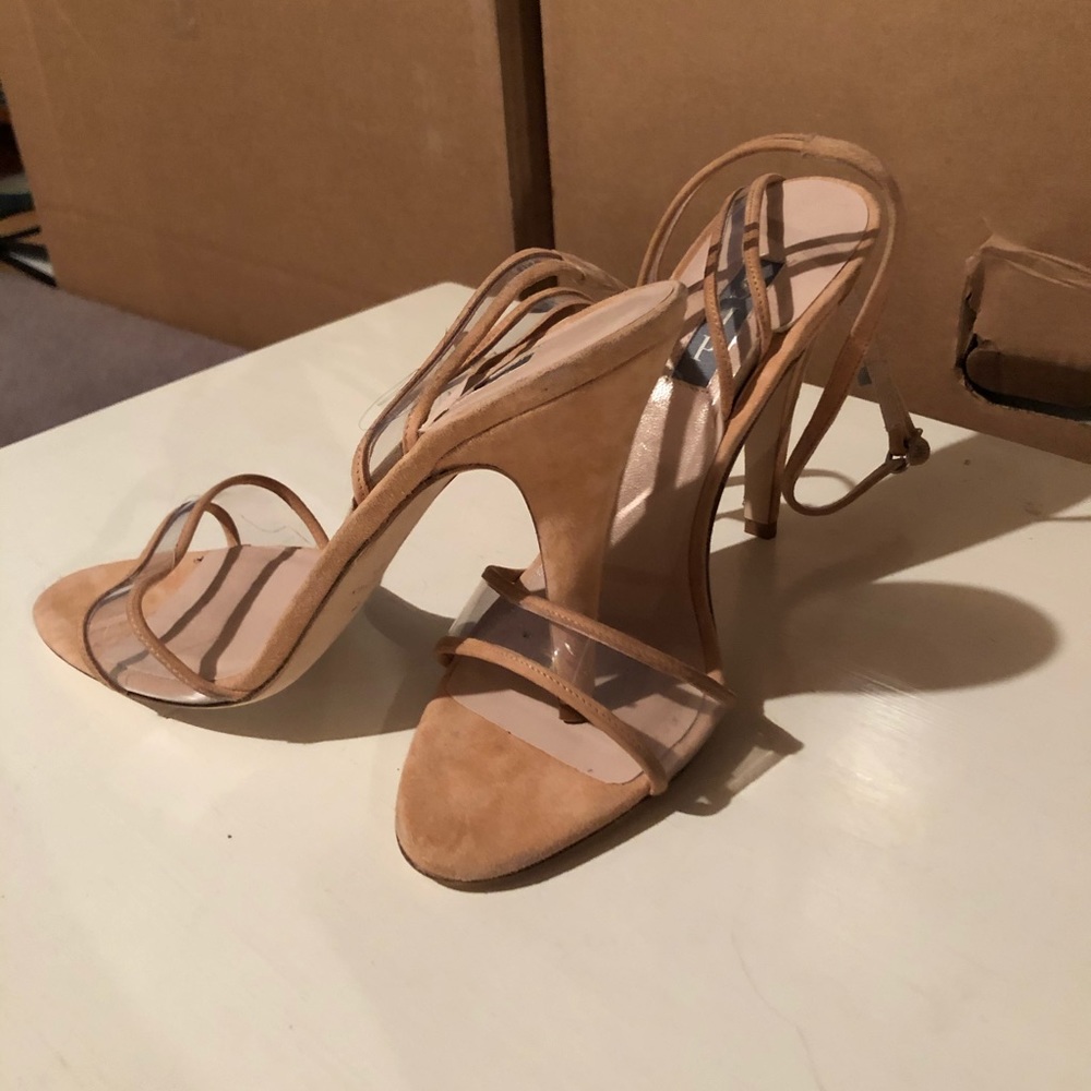 SJP by Sarah Jessica Parker Pale Pink Clear Heels